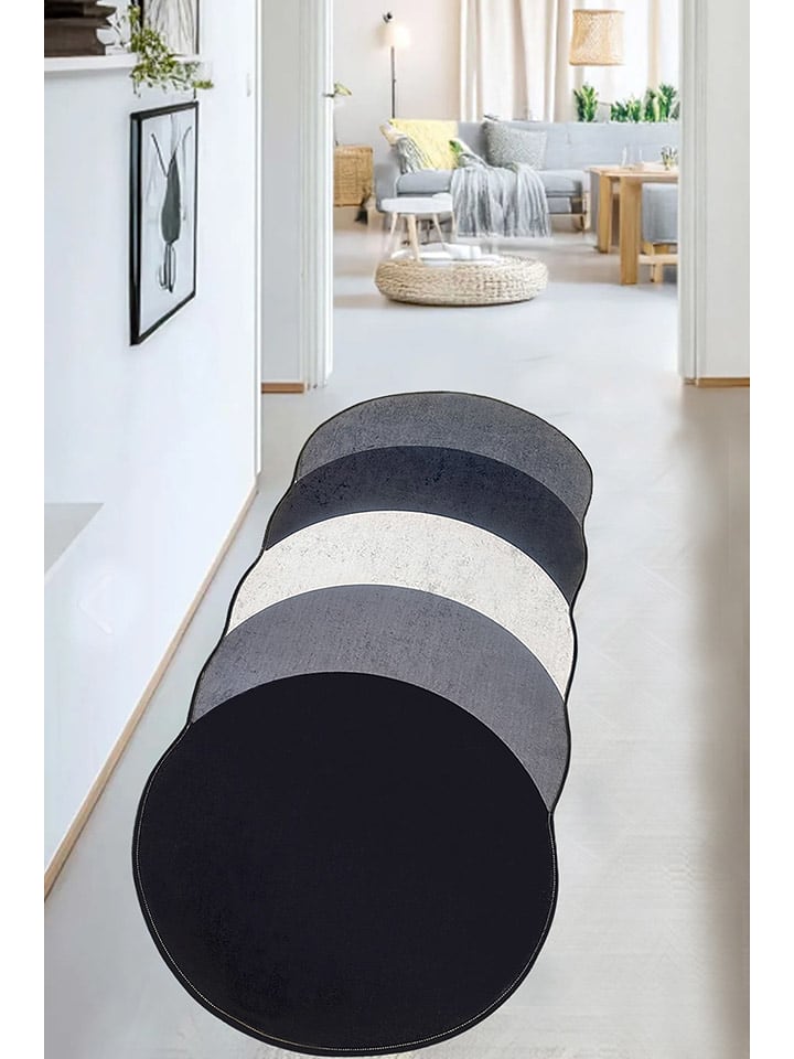 Conceptum Hypnose Dywan "Plumas" w kolorze czarno-szaro-kremowym rozmiar: 160x230 cm