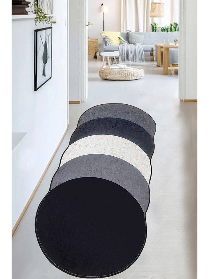 Conceptum Hypnose Dywan "Plumas" w kolorze czarno-szaro-kremowym rozmiar: 160x230 cm