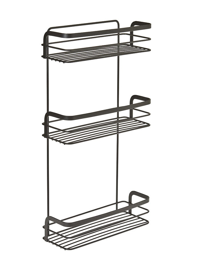 metaltex Regał łazienkowy "Origin" w kolorze czarnym - 26 x 48 x 10 cm rozmiar: onesize