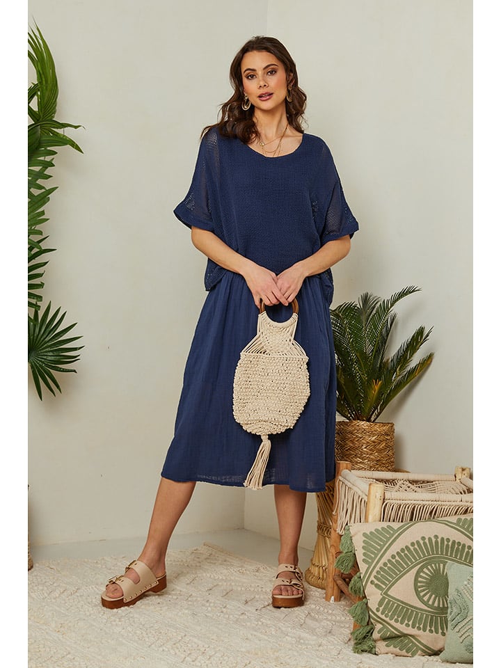 Lin Passion Sukienka w kolorze granatowym rozmiar: 36/38