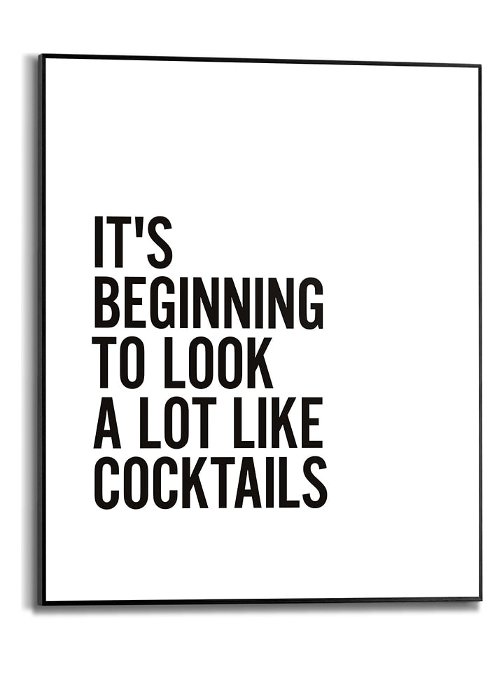 Orangewallz Druk artystyczny "Like Cocktails" w ramce rozmiar: 40x50 cm