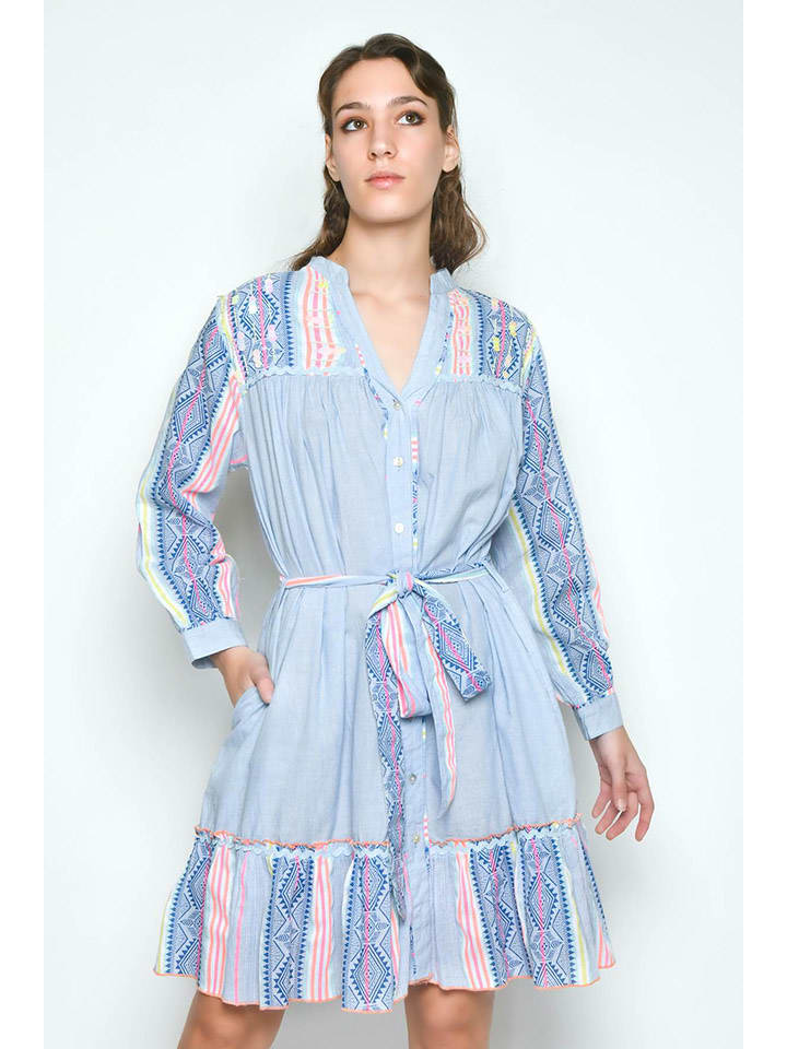 H.H.G. Sukienka w kolorze błękitno-jasnoróżowym rozmiar: M