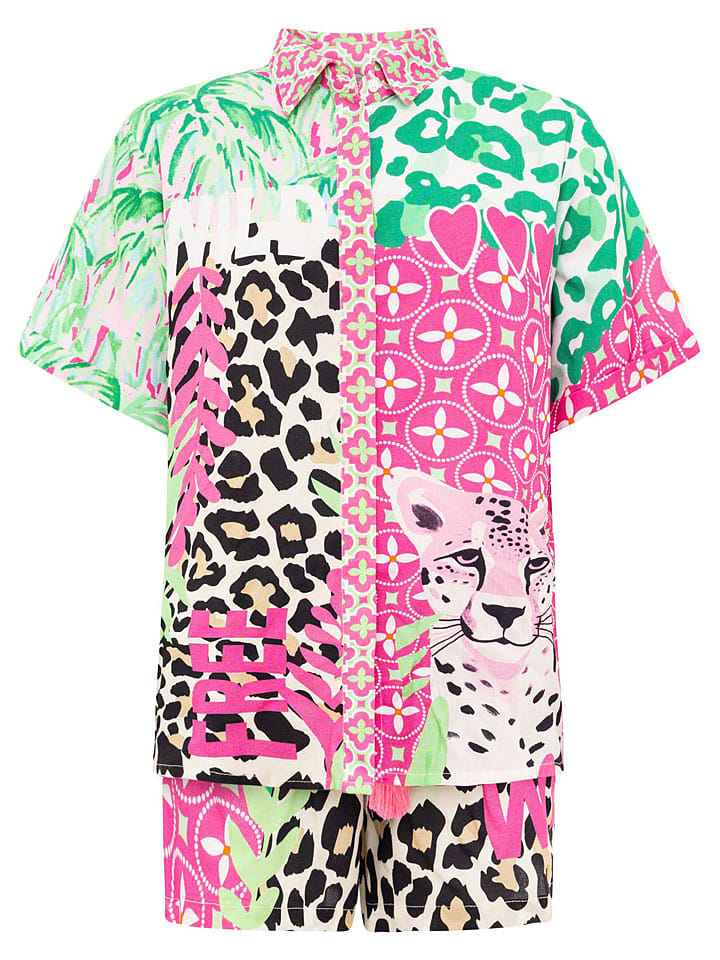 Zwillingsherz 2-częściowy zestaw "Wild Jungle" ze wzorem rozmiar: L/XL