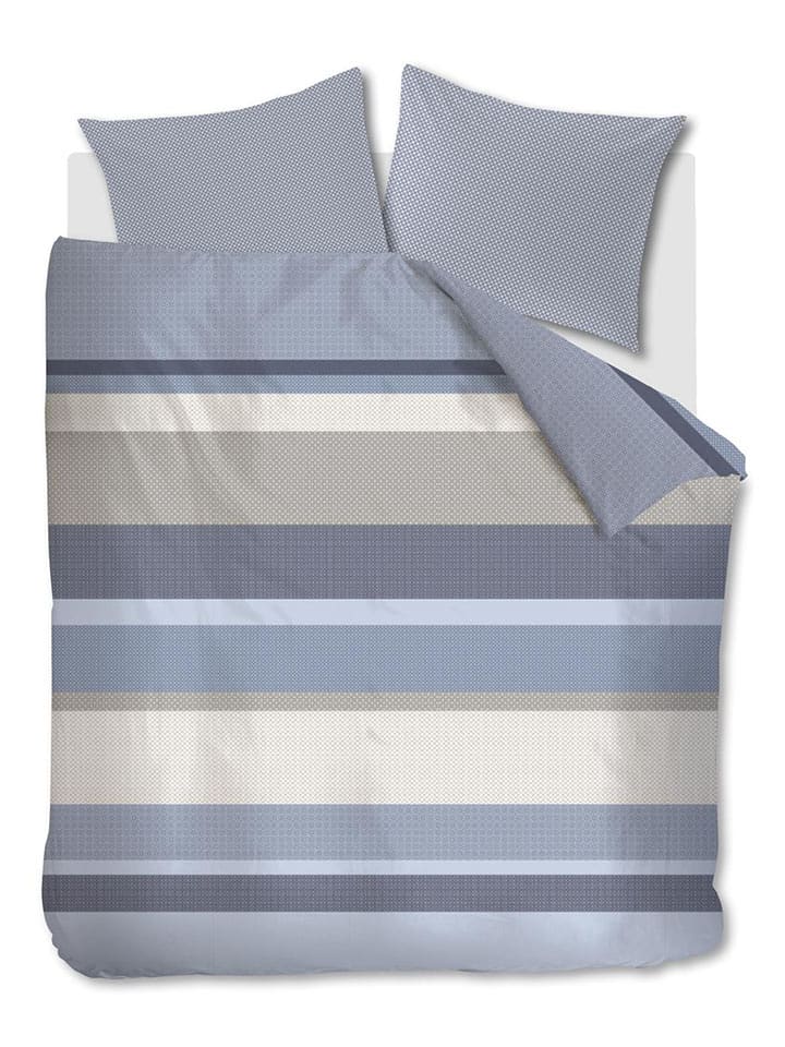 Beddinghouse Komplet pościeli satynowej "Audrie" w kolorze błękitnym rozmiar: 200x200/220 cm