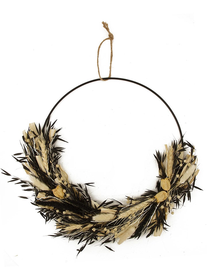 Dijk Natural Dekoracja ścienna w kolorze czarno-kremowym rozmiar: onesize