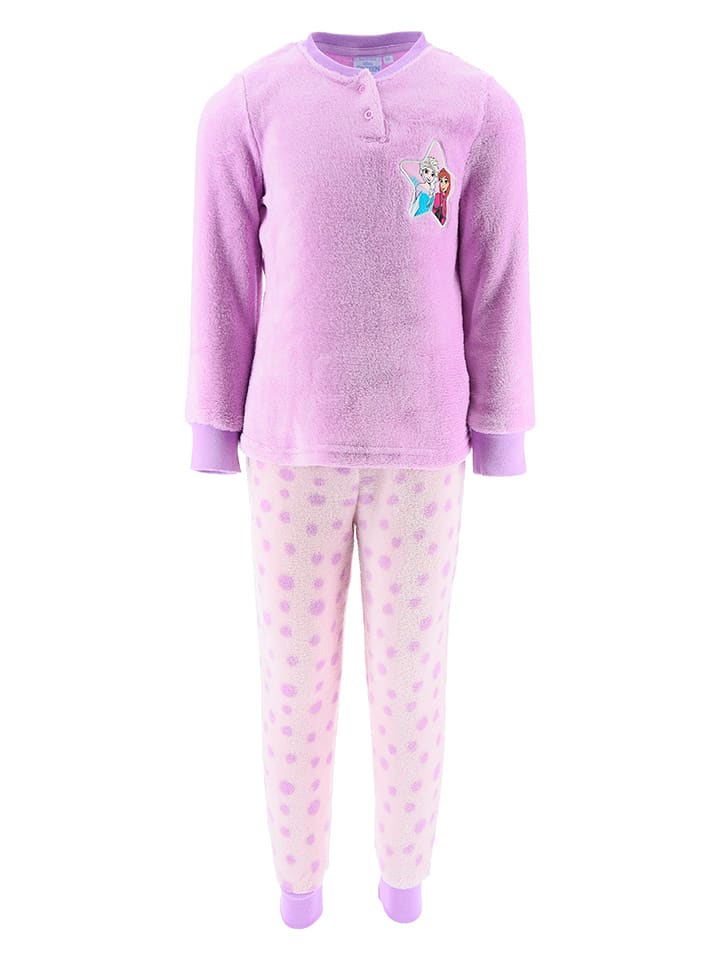 Disney Frozen Piżama "Kraina Lodu" w kolorze fioletowym rozmiar: 98