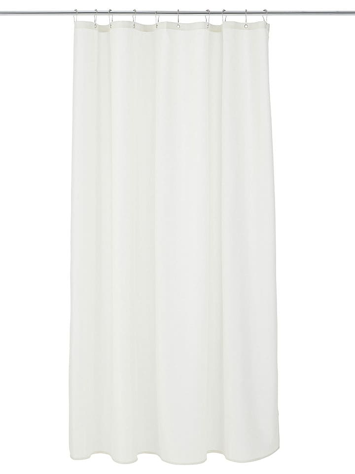 Ellos Home Zasłona prysznicowa "Saga" w kolorze białym rozmiar: 180x200 cm