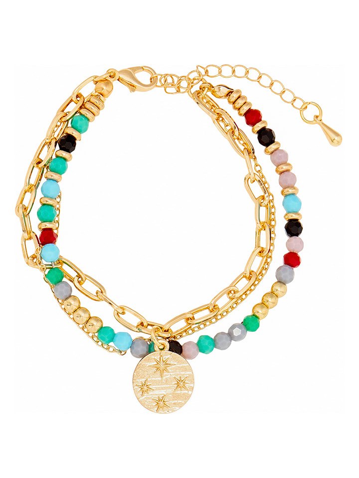 LA CHIQUITA Pozłacana bransoletka z elementem ozdobnym rozmiar: onesize