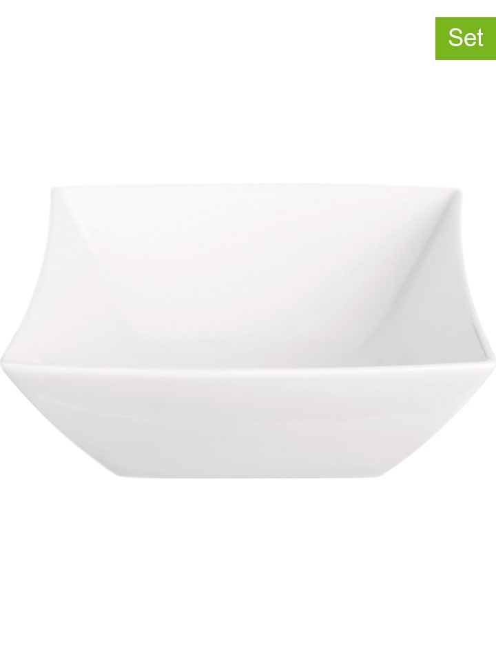 Trendy Kitchen by EXCÉLSA Miski (6 szt.) "White Home" w kolorze białym - 8 x 7,5 cm rozmiar: onesize
