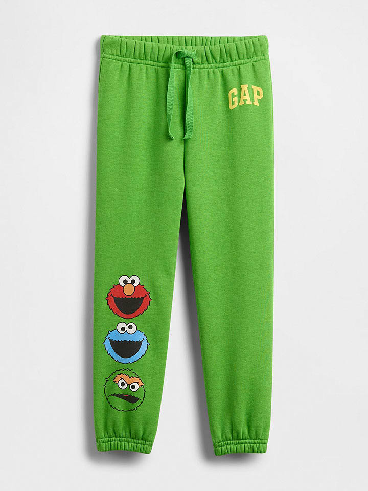 GAP Spodnie dresowe w kolorze zielonym rozmiar: 98