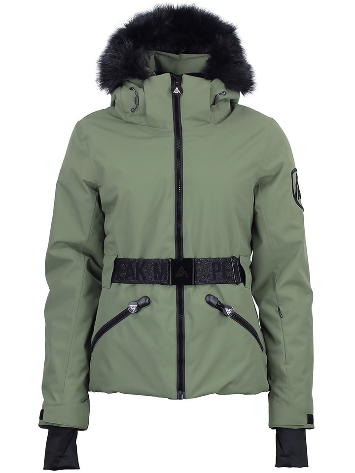 Peak Mountain Kurtka narciarska "Alcone" w kolorze khaki rozmiar: L