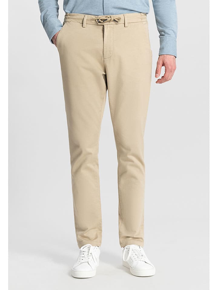 DSTREZZED Spodnie chino w kolorze kremowym rozmiar: W31/L34