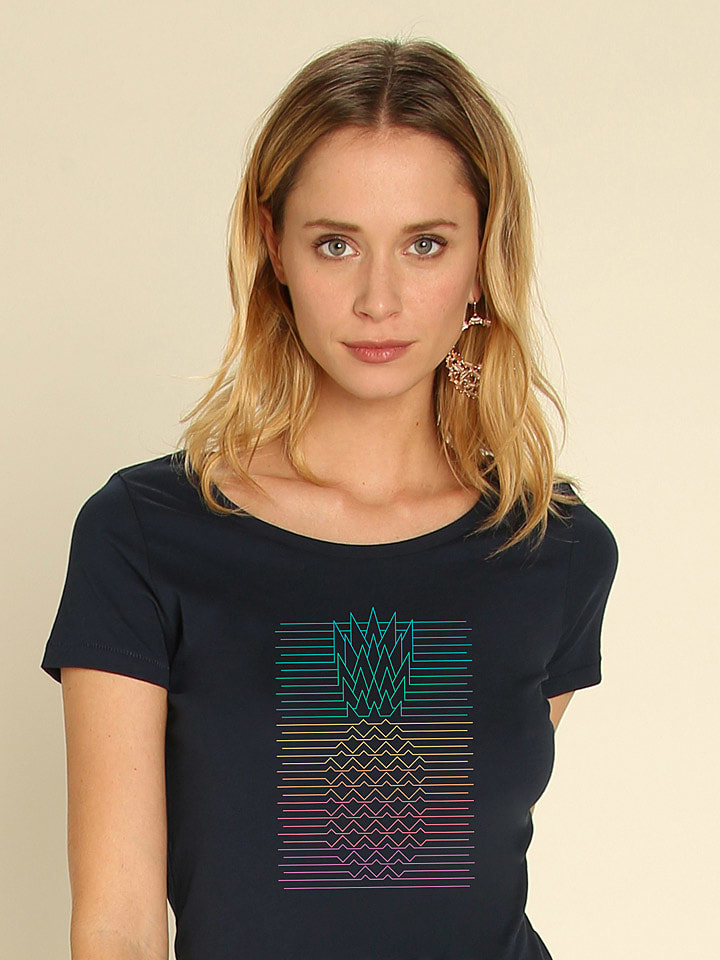 WOOOP Koszulka "Hala Kahiki" w kolorze granatowym rozmiar: M