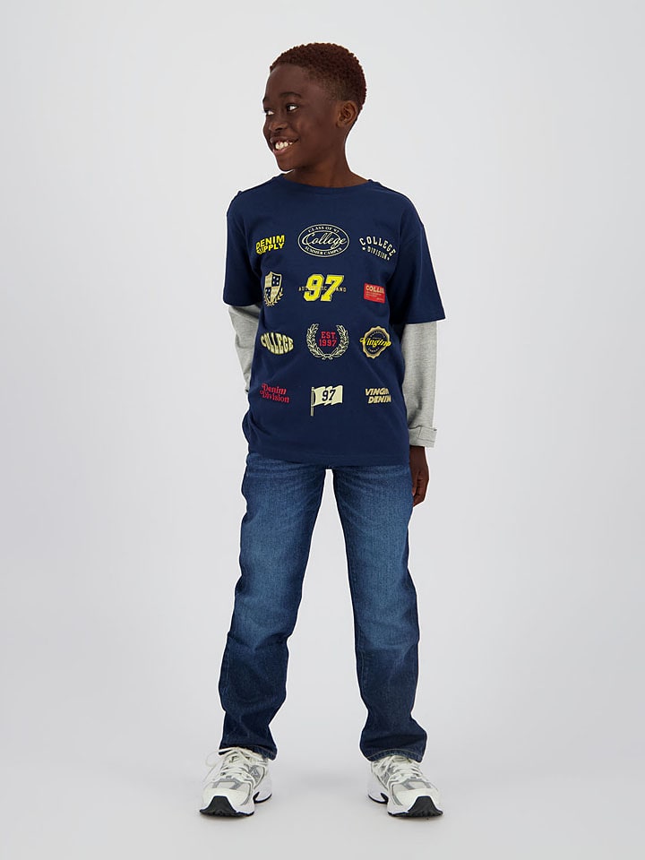 Vingino Dżinsy - Comfort fit - w kolorze granatowym rozmiar: 134