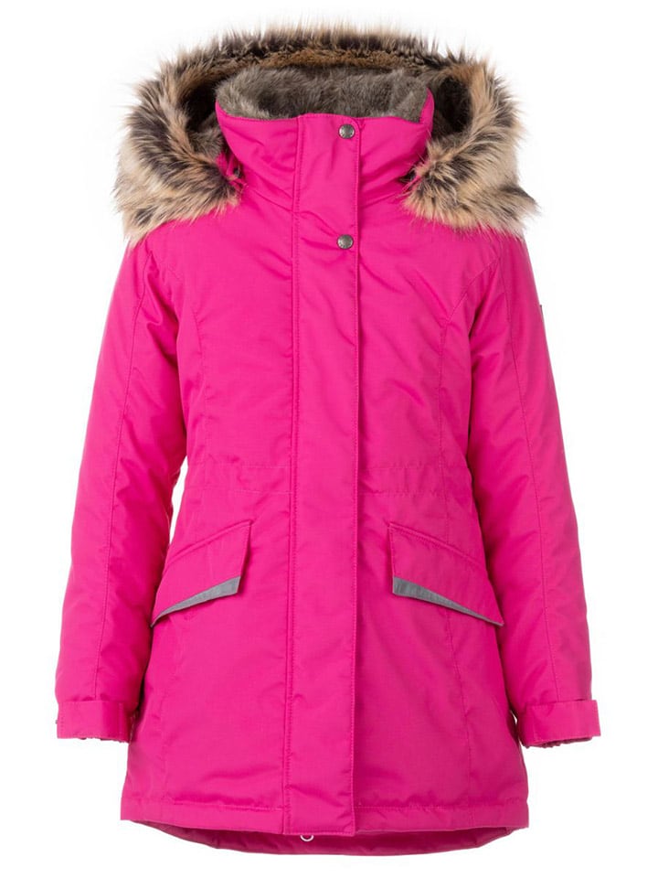 LENNE Parka zimowa "Ella" w kolorze różowym rozmiar: 122