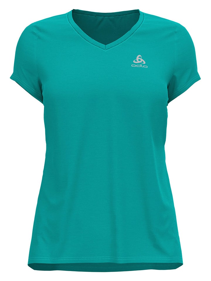 Odlo Koszulka sportowa "Ethel" w kolorze turkusowym rozmiar: XS