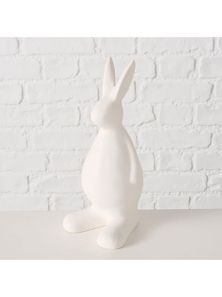 Boltze Figurka dekoracyjna "Holly" w kolorze białym - wys. 20 cm rozmiar: onesize