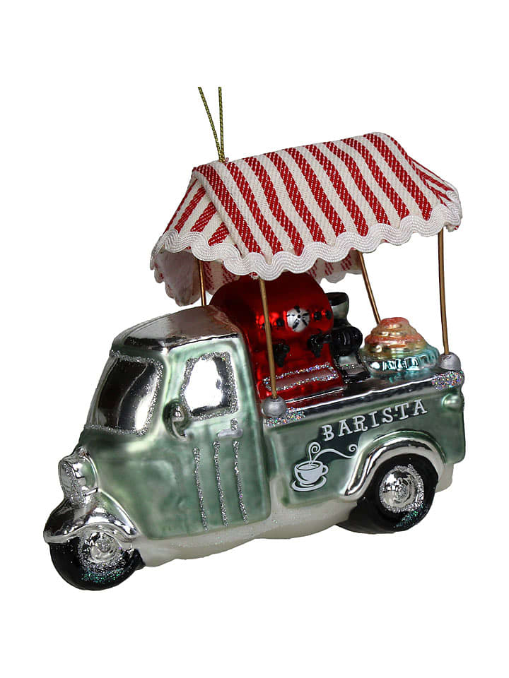Kersten Ozdoba choinkowa "Barista Car" ze wzorem - wys. 14 cm rozmiar: onesize