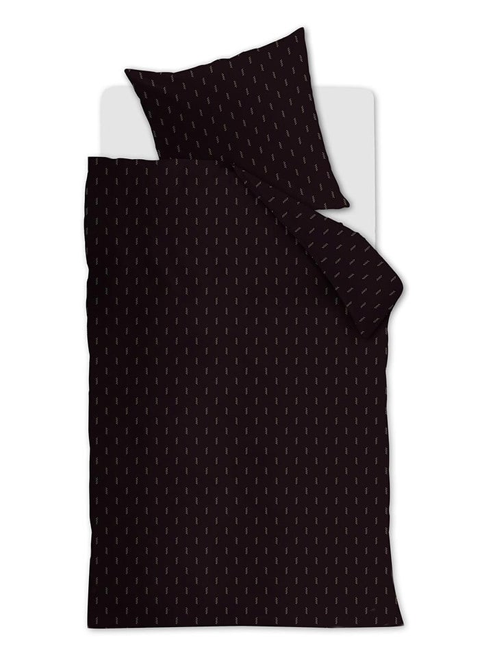 Beddinghouse Komplet pościeli satynowej "Crops" w kolorze ciemnoczerwonym rozmiar: 135x200 cm