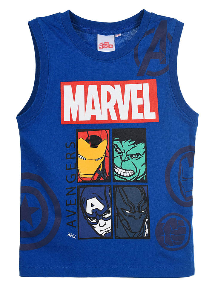 Avengers Top "Avengers Classic" w kolorze niebieskim ze wzorem rozmiar: 104
