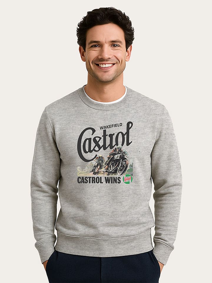 WOOOP Bluza "Castrol Wins" w kolorze szarym rozmiar: L