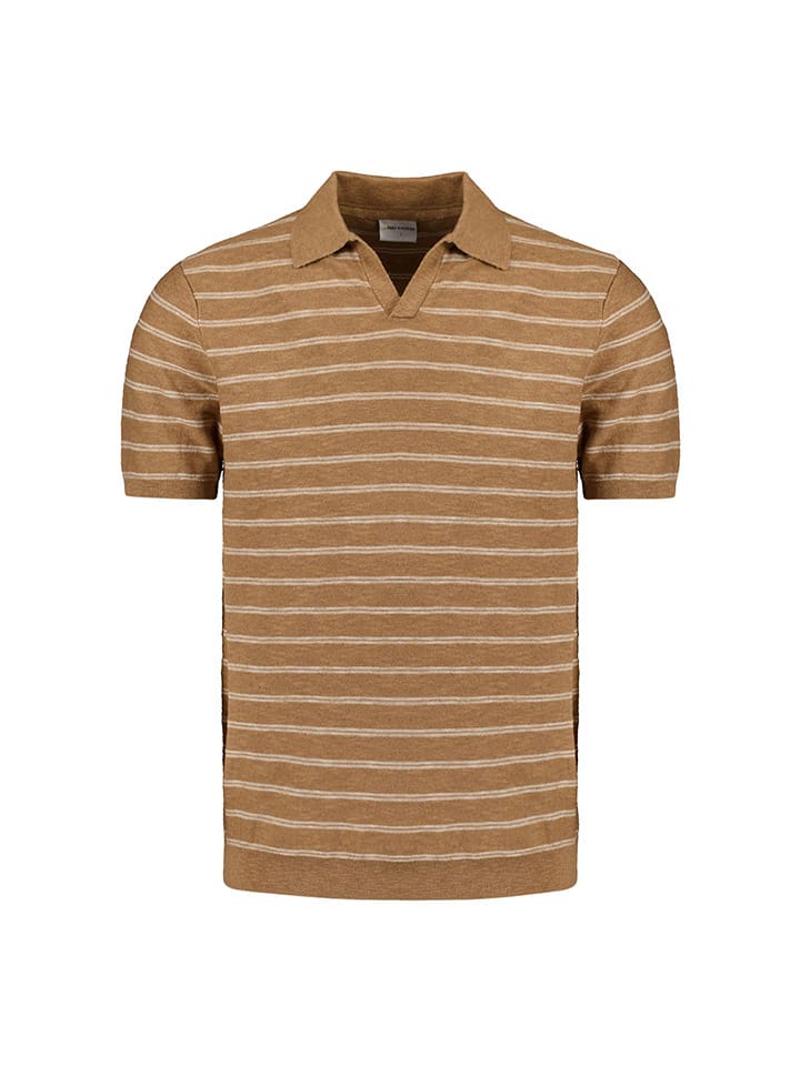 No Excess Koszulka polo w kolorze jasnobrązowym rozmiar: XL