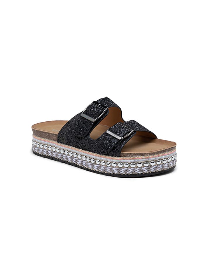 Foreverfolie Klapki w kolorze czarnym rozmiar: 36