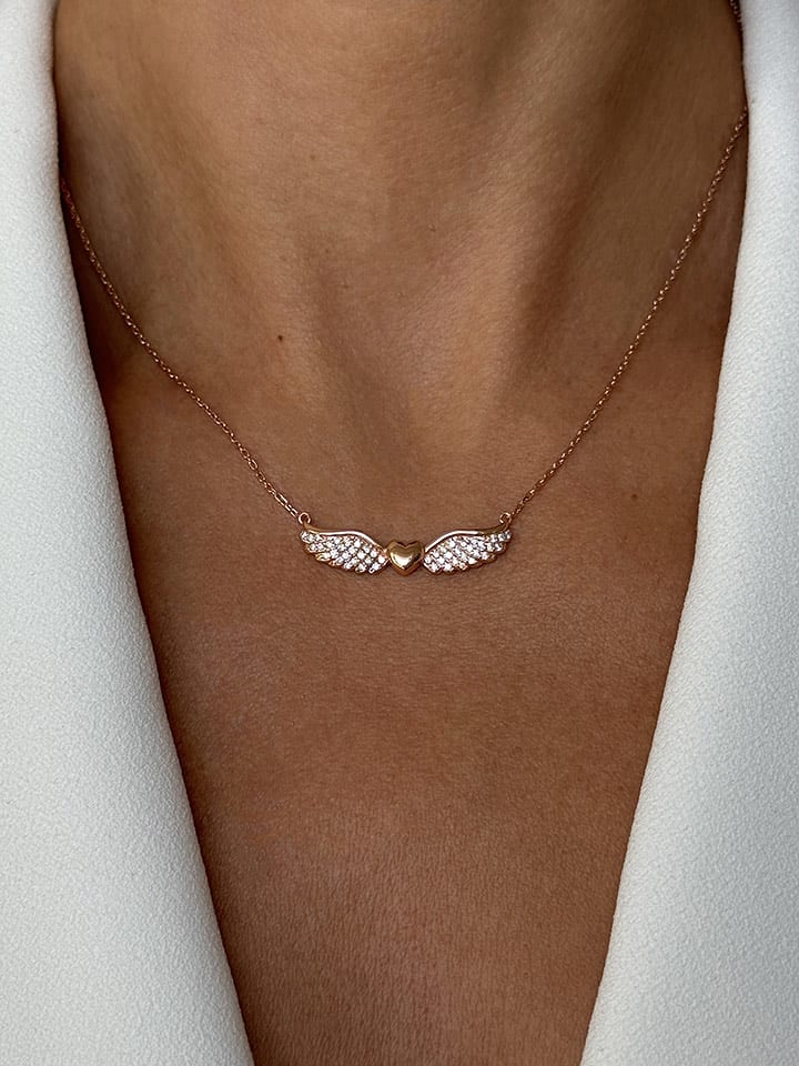 DI GIORGIO Pozłacany naszyjnik z cyrkoniami - dł. 45 cm rozmiar: onesize