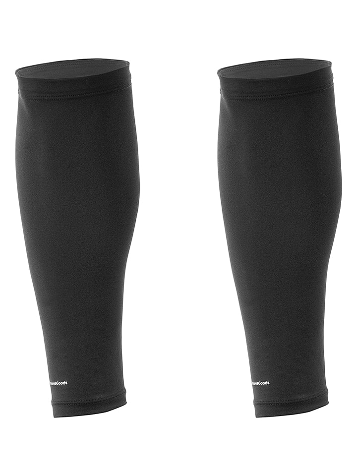 InnovaGoods Opaski kompresyjne (2 szt.) w kolorze czarnym na łydki rozmiar: XL