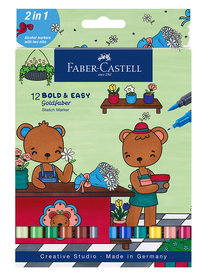 Faber-Castell Flamastry (12 szt.) "Gofa" rozmiar: onesize