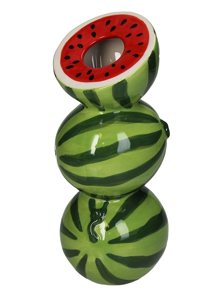 Kersten Wazon "Watermelon" w kolorze zielono-czerwonym - 9,7 x 21,7 x 9,5 cm rozmiar: onesize