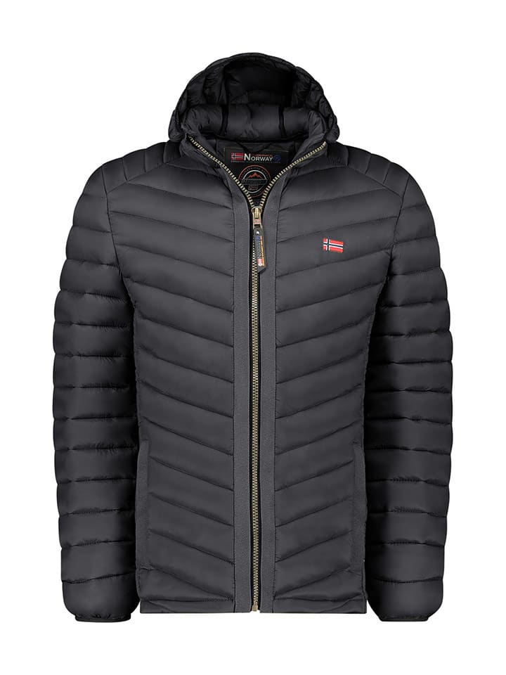 Geographical Norway Kurtka pikowana "Carliti" w kolorze czarnym rozmiar: 128