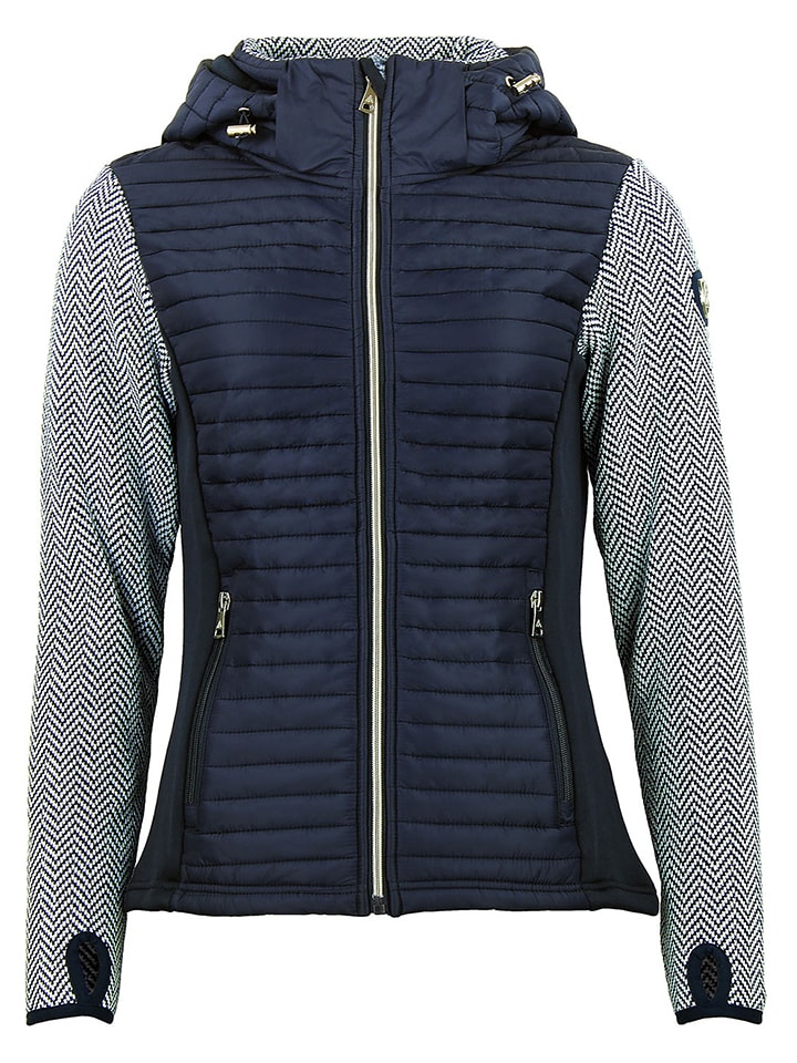 Peak Mountain Kurtka hybrydowa "Andomo" w kolorze granatowym rozmiar: M