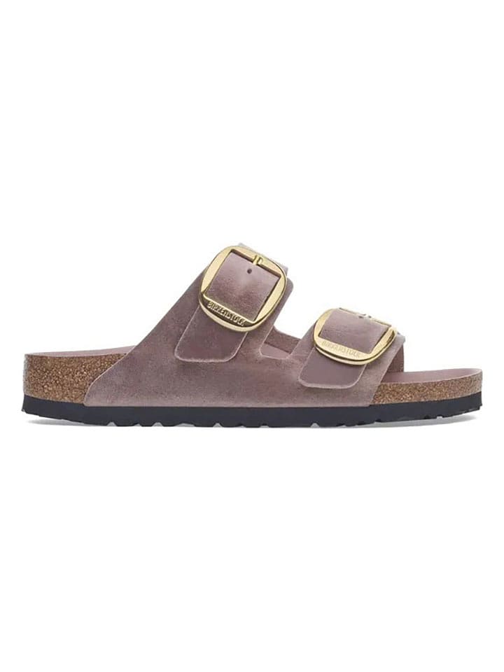 Birkenstock Skórzane klapki "Arizona" w kolorze fioletowym rozmiar: 40
