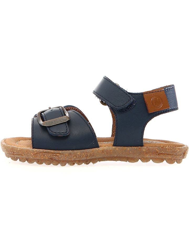 Naturino Skórzane sandały "Parin" w kolorze granatowym rozmiar: 26