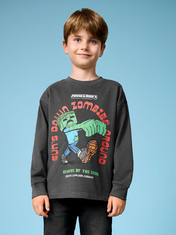 COOL CLUB Koszulka w kolorze antracytowym ze wzorem rozmiar: 170