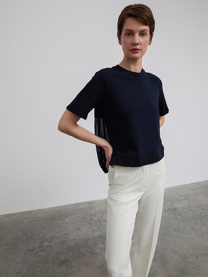 BGN Koszulka w kolorze granatowym rozmiar: 38