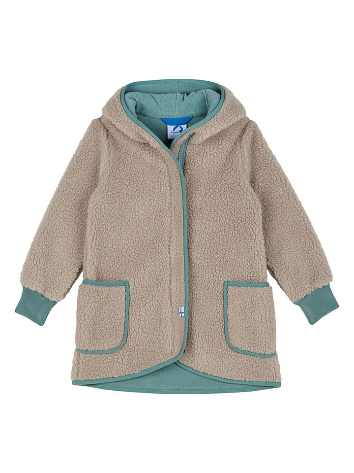 finkid Kurtka polarowa "Lammu" w kolorze beżowym rozmiar: 130/140
