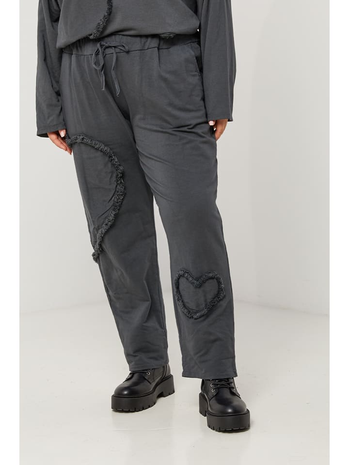 Curvy Lady Spodnie w kolorze antracytowym rozmiar: 48/50