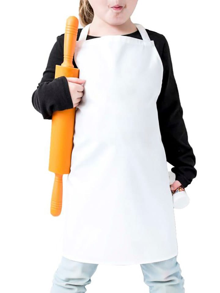 Samimi Dziecięcy fartuszek kuchenny w kolorze białym - 58 x 56 cm rozmiar: onesize