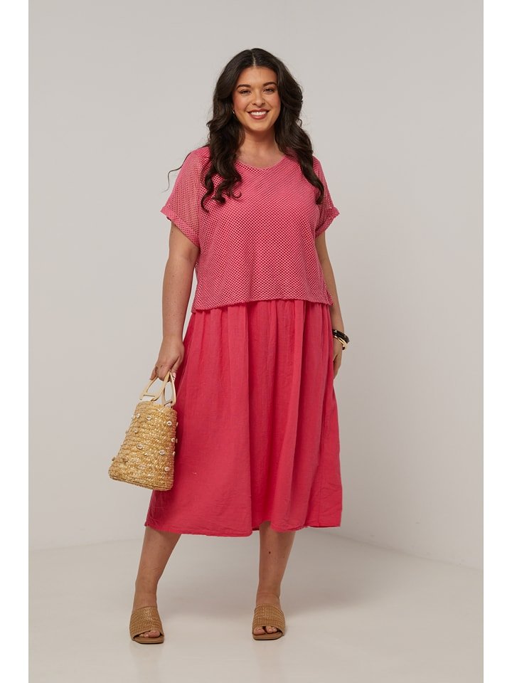 Curvy Lady Sukienka w kolorze jasnoróżowym rozmiar: 44/46