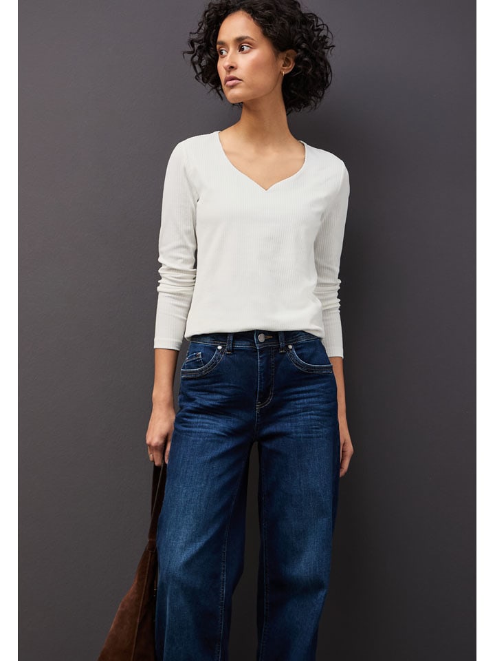 Street One Koszulka w kolorze białym rozmiar: 40