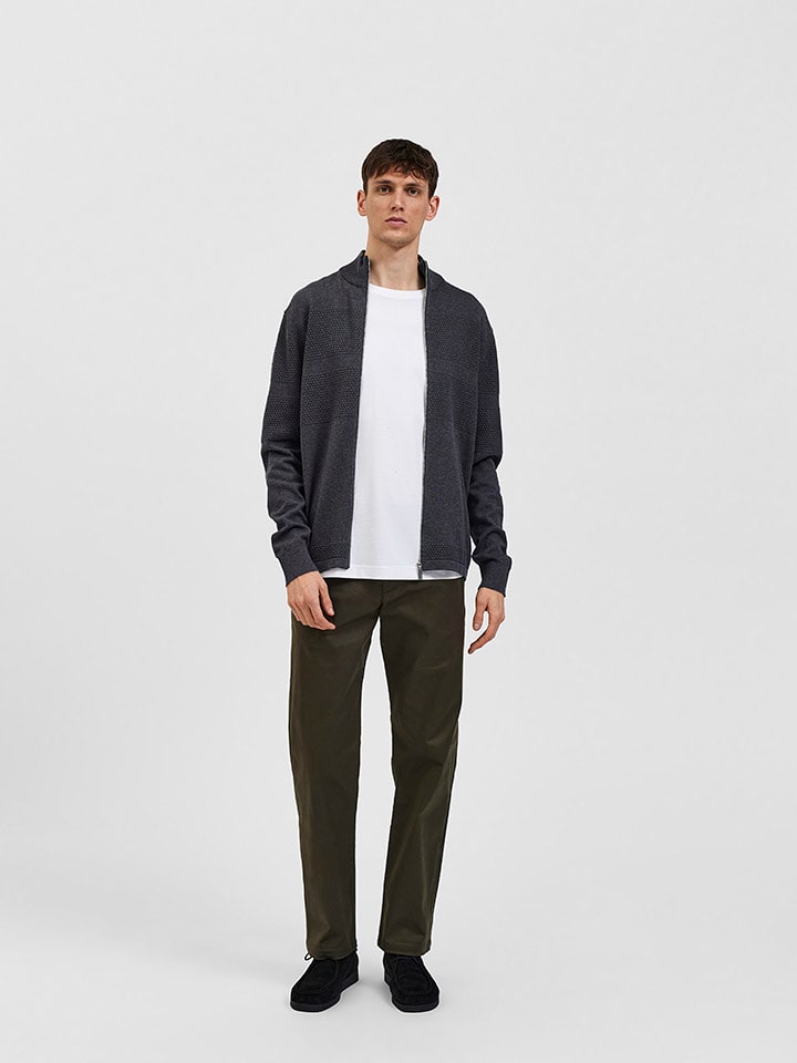 SELECTED HOMME Bluza "Maine" w kolorze szarym rozmiar: S