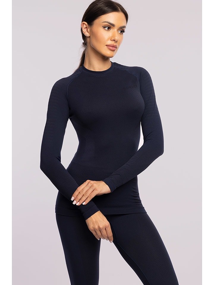 Spaio Koszulka termiczna "Play" w kolorze granatowym rozmiar: L