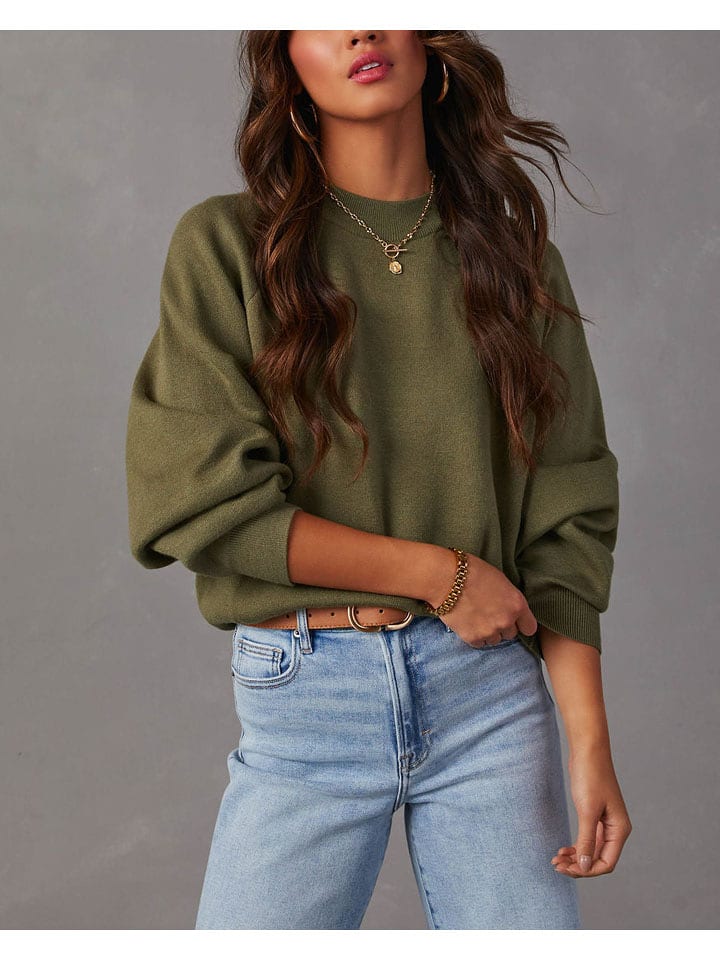 Milan Kiss Sweter w kolorze khaki rozmiar: XL