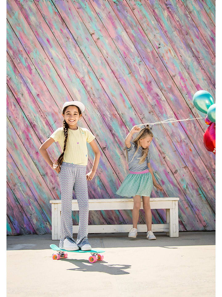 B.Nosy Legginsy "Phoebe" w kolorze fioletowo-błękitno-żółtym rozmiar: 158/164