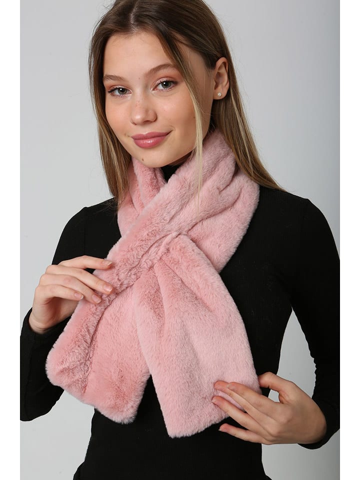 Lucky Bees Szal w kolorze jasnoróżowym - 106 x 15 cm rozmiar: onesize