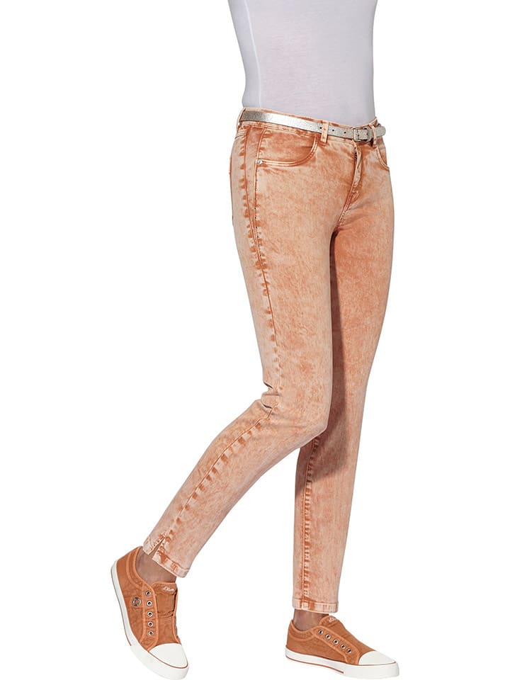 WITT WEIDEN Dżinsy - Slim fit - w kolorze pomarańczowym rozmiar: 38