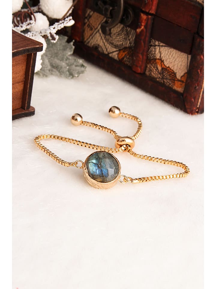 Pierres delicates Pozłacana bransoletka z labradorytami rozmiar: onesize