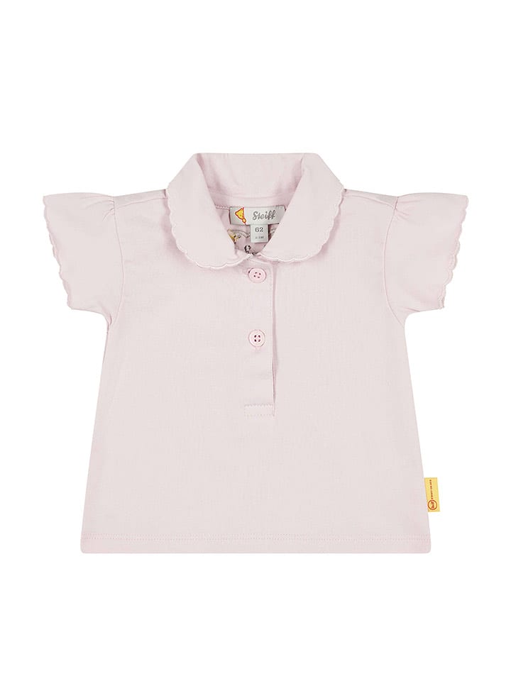 Steiff Koszulka polo w kolorze jasnoróżowym rozmiar: 80